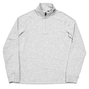 KjUS Womens‎ Trace 1/2 Zip Pullover Womens Long Sleeve Size 40 Large Gray Golf